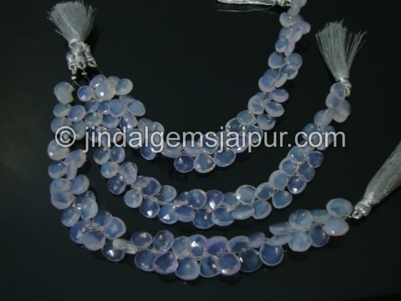 Scorolite Faceted Heart Shape Beads